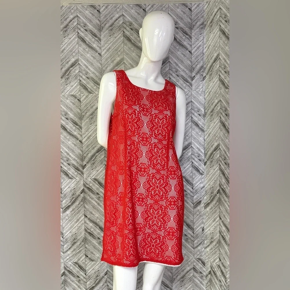 reitmans lace dress Reitmans | Dresses | Reitmans Red Lace Dress With Cream Lining Size Large